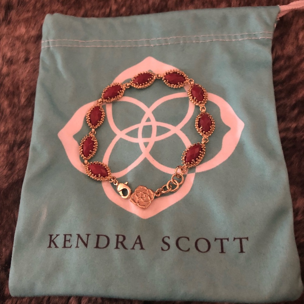 Kendra Scott Jane Bracelet in Dark Red